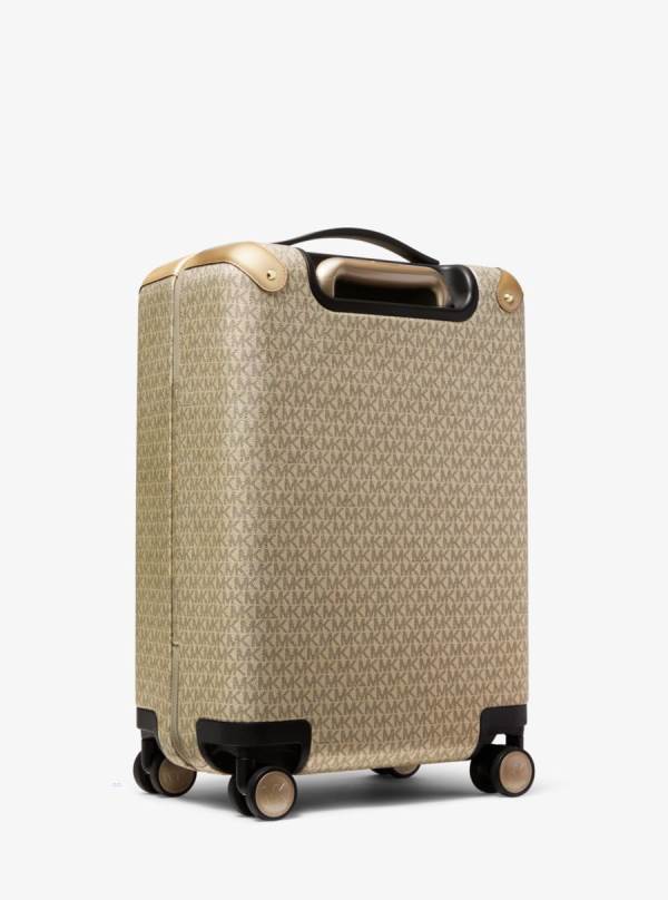 Damske Kufre Michael Kors Metallic Logo Zlate - Kabelky Michael Kors Obchod | YZFLN-2796